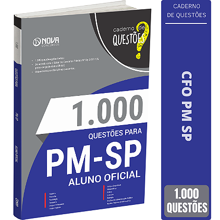 Apostila 1000 Questões CFO PM SP 2026 - ALUNO OFICIAL