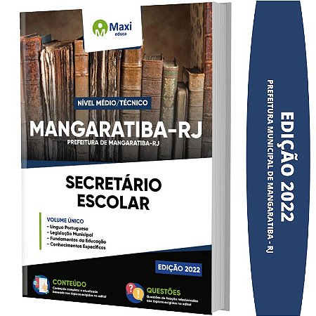 Apostila Prefeitura Mangaratiba RJ - Secretário Escolar