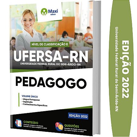 Apostila UFERSA RN - Pedagogo - Nível de Classificação E