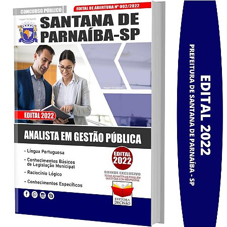 Apostila SANTANA DE PARNAÍBA-SP - ANALISTA EM GESTÃO PÚBLICA