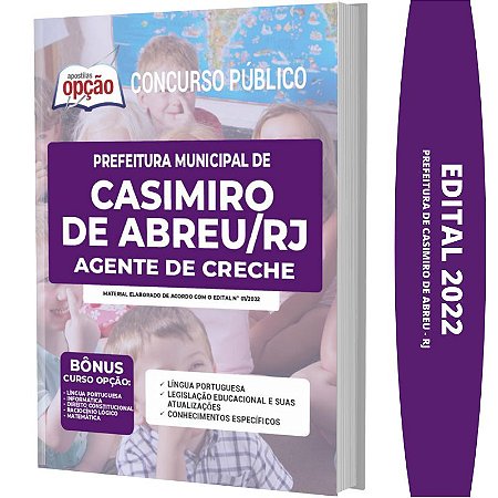Apostila Prefeitura Casimiro de Abreu RJ - Agente de Creche