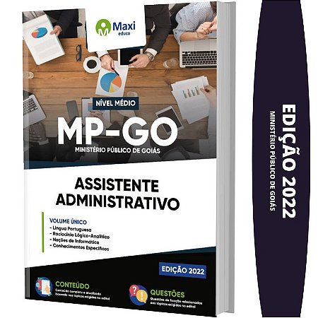 Apostila MP GO - Assistente Administrativo - Nível Médio