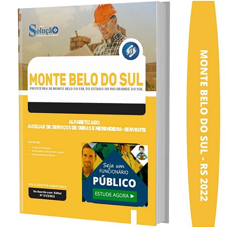 Apostila Prefeitura Monte Belo do Sul RS Nível Alfabetizado
