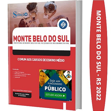 Apostila Monte Belo do Sul RS - Cargos de Ensino Médio
