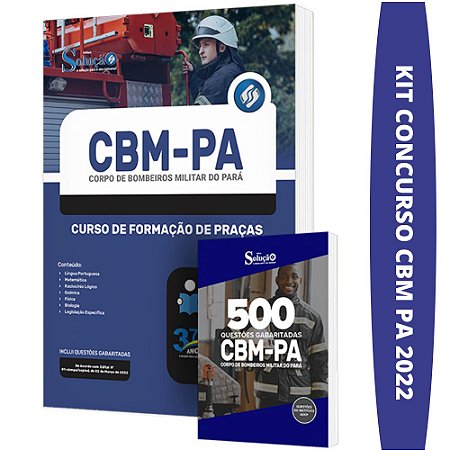 Kit Apostila CBM PA - Curso de Formação de Praças + Testes