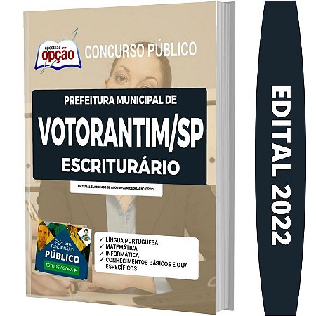 Apostila Prefeitura de Votorantim SP - Escriturário