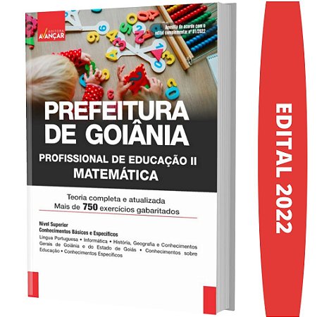Apostila PREFEITURA DE GOIÂNIA - PROFISSIONAL2 - MATEMÁTICA