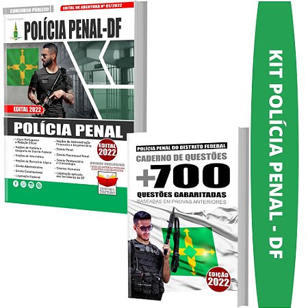 Kit Concurso POLÍCIA PENAL DF - POLÍCIA PENAL + Testes