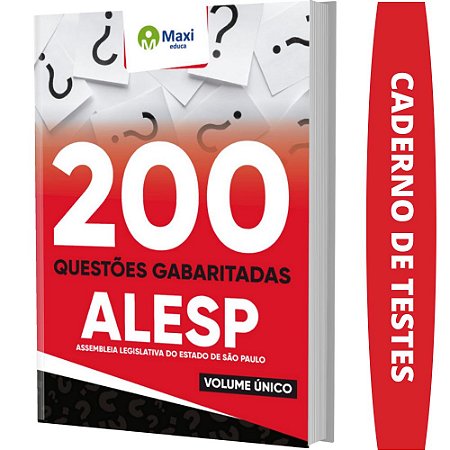Caderno de Questões Concurso ALESP - Testes