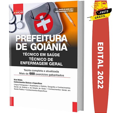 Apostila PREFEITURA DE GOIÂNIA - TÉCNICO DE ENFERMAGEM GERAL