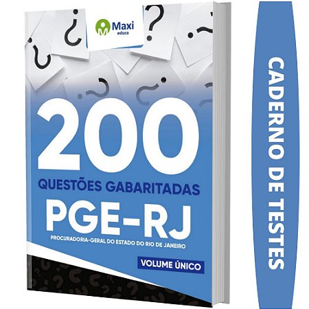 Apostila Concurso PGE RJ - Caderno de Testes