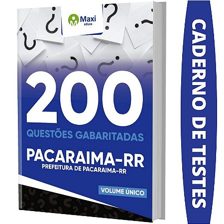 Caderno de Testes Prefeitura de Pacaraima RR