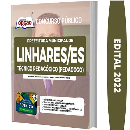 Apostila Concurso Linhares ES Técnico Pedagógico (Pedagogo)