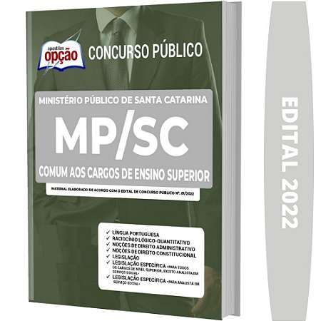 Apostila Concurso MP SC Comum Ensino Superior