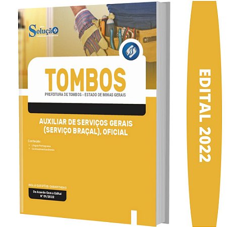 Apostila Concurso Tombos MG - Auxiliar de Serviços Gerais