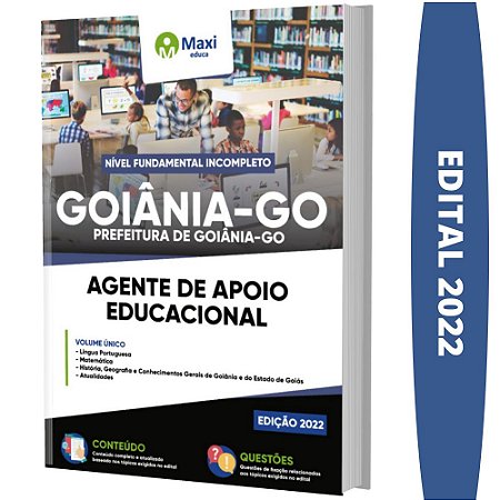 Apostila Prefeitura de Goiânia GO - Agente Apoio Educacional