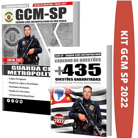 Kit Apostila GCM SP - Guarda Civil Metropolitano + Testes