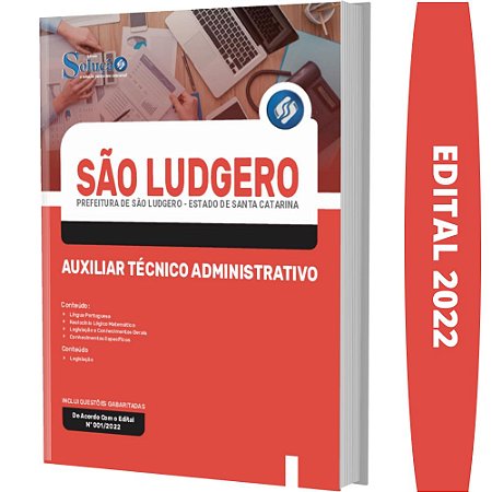 Apostila São Ludgero SC - Auxiliar Técnico Administrativo