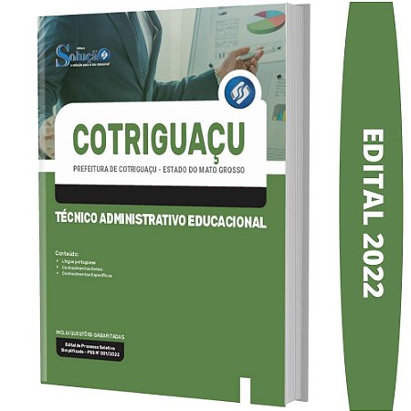 Apostila Cotriguaçu MT - Técnico Administrativo Educacional