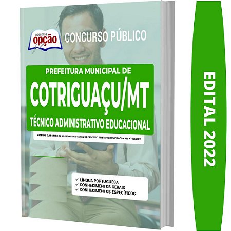 Apostila Cotriguaçu Técnico Administrativo Educacional