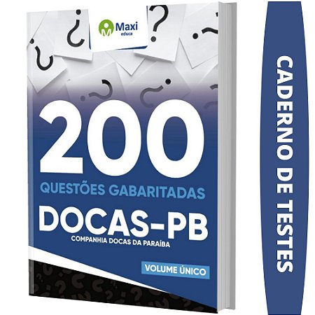 Apostila Concurso DOCAS PB - Caderno de Testes