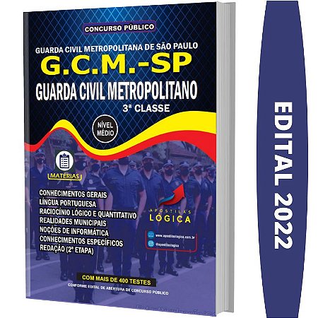 Apsotila Concurso GCM SP - Guarda Metropolitano 3ª Classe