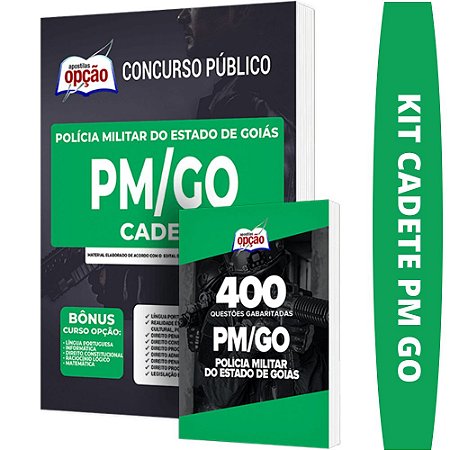 Kit Apostila Concurso PM GO - Cadete + Caderno de Testes