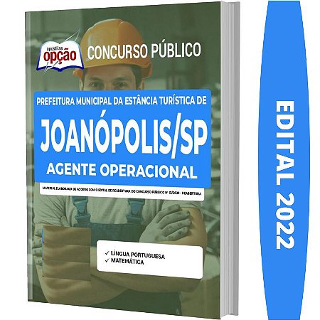 Apostila Concurso Joanópolis SP - Agente Operacional