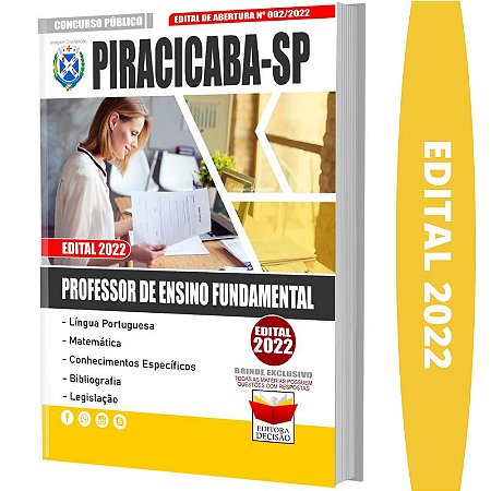 Apostila Piracicaba SP - Professor de Ensino Fundamental