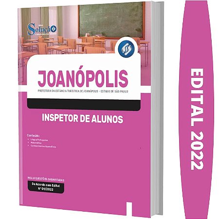 Apostila Concurso Joanópolis SP - Inspetor de Alunos