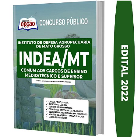 Apostila INDEA-MT - Ensino Médio Técnico Superior
