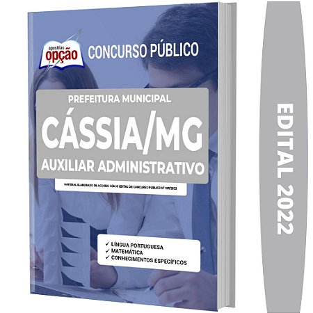 Apostila Prefeitura Cássia MG - Auxiliar Administrativo