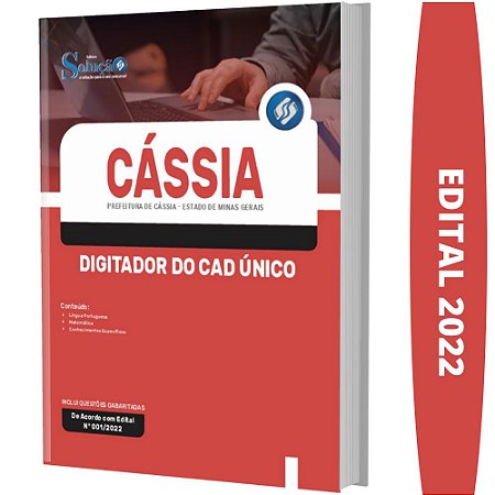 Apostila Prefeitura Cássia MG - Digitador do CAD Único