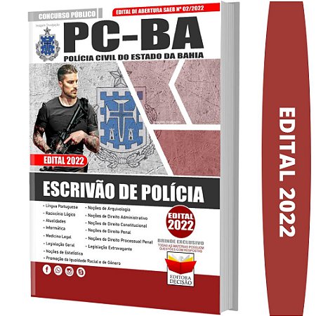 Apostila PC BA - ESCRIVÃO DE POLÍCIA CIVIL DA BAHIA
