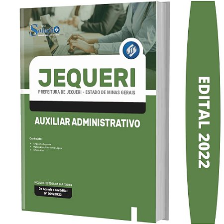 Apostila Concurso Jequeri MG - Auxiliar Administrativo