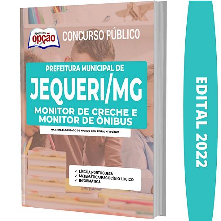 Apostila Prefeitura de Jequeri MG - Monitor de Creche