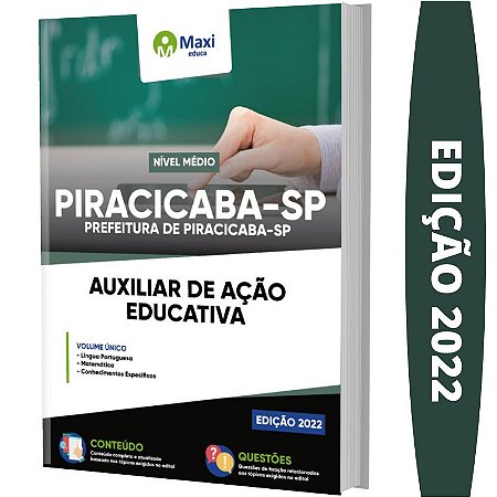 Apostila Concurso Piracicaba SP - Auxiliar de Ação Educativa