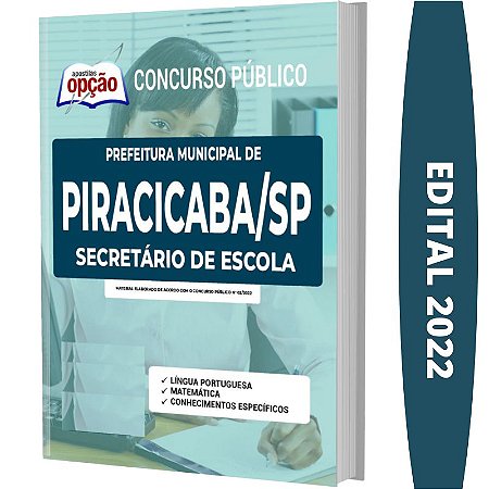 Apostila Concurso Piracicaba SP - Secretário de Escola
