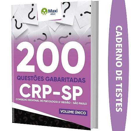 Apostila Concurso CRP SP - Caderno de Testes