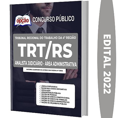 Apostila TRT RS - Analista Judiciário - Área Administrativa