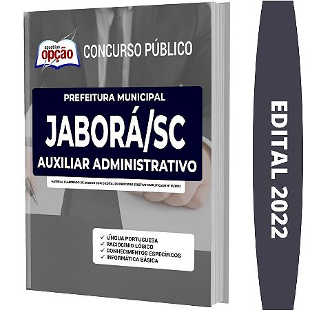 Apostila Prefeitura Jaborá SC - Auxiliar Administrativo