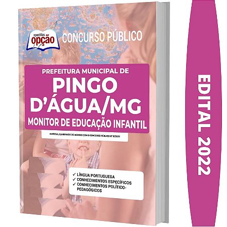 Apostila Pingo D’Água MG - Monitor de Educação Infantil