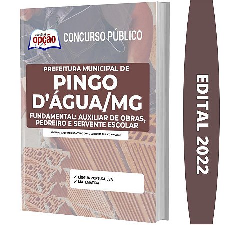 Apostila Pingo D’Água - Auxiliar Obras Pedreiro e Servente