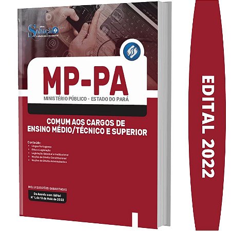 Apostila Concurso MP PA - Ensino Médio/Técnico e Superior