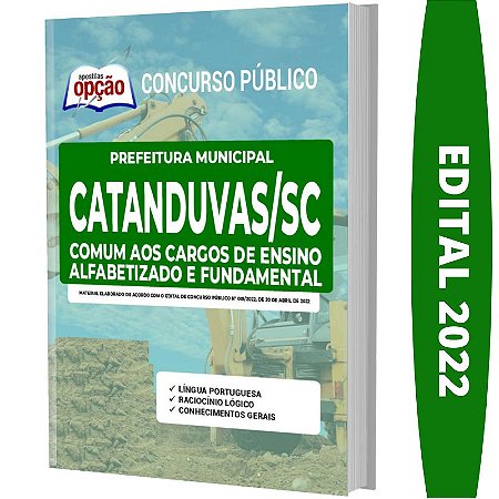 Apostila Catanduvas SC - Cargos de Ensino Alfabetizado