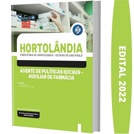 Apostila Prefeitura de Hortolândia SP - Auxiliar de Farmácia