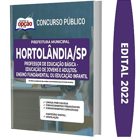 Apostila Hortolândia SP - Educação de Jovens e Adultos