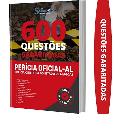 Caderno de Testes Perícia Oficial de Alagoas - Gabaritados