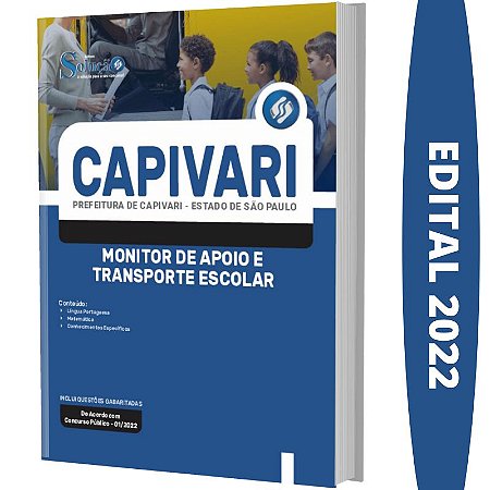Apostila Capivari - Monitor de Apoio e Transporte Escolar