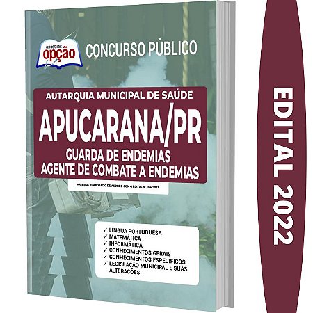 Apostila Apucarana PR - Guarda e Agente de Combate Endemias